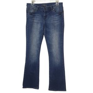 Vanity Womens Bootcut Jeans 28x33 Blue Denim Cowgirl Embroidered Low Rise Street